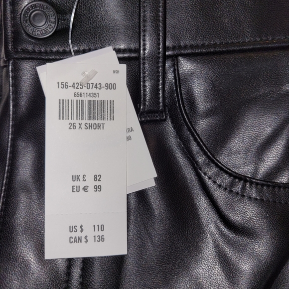 Abercrombie 90s straight leather pants - Picture 2 of 3